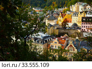 View of Karlovy Vary cityscape (2019 год). Редакционное фото, фотограф Яков Филимонов / Фотобанк Лори