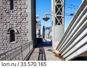 Мост Большеохтинский (Императора Петра Великого). Санкт-Петербург (2020 год). Стоковое фото, фотограф Сергей Афанасьев / Фотобанк Лори