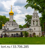 Соборный храм в честь иконы Богородицы, именуемой Донской (Малый собор). Донской монастырь. Москва (2019 год). Редакционное фото, фотограф Александр Щепин / Фотобанк Лори