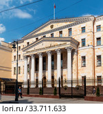Здание Генеральной прокуратуры Российской Федерации на Петровке. Усадьба Воронцовых-Раевских. Москва (2019 год). Редакционное фото, фотограф Александр Щепин / Фотобанк Лори