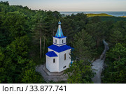 Краснодарский край, Туапсинский район, храм-часовня Дмитрия Солунского (2020 год). Редакционное фото, фотограф glokaya_kuzdra / Фотобанк Лори