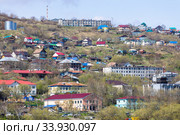Малоэтажные жилые районы Петропавловска-Камчатского (2020 год). Стоковое фото, фотограф Алексей Шматков / Фотобанк Лори