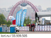 Многодневная шоссейная велогонка «Пять колец Москвы». Cycling Road Race "Five Rings of Moscow". Крылатское (2018 год). Редакционное фото, фотограф Elena Popova / Фотобанк Лори