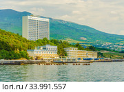 Южный берег Крыма. Санаторий "Ай-Даниль" недалеко от Гурзуфа (2019 год). Редакционное фото, фотограф Megapixx / Фотобанк Лори