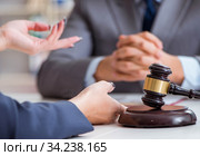 Lawyer discussing legal case with client. Стоковое фото, фотограф Elnur / Фотобанк Лори