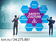 Businessman in safety culture concept. Стоковое фото, фотограф Elnur / Фотобанк Лори