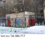 Газораспределительный пункт. Конаковский проезд, 6, корпус 1, строение 1. Головинский район. Город Москва. Россия (2010 год). Редакционное фото, фотограф lana1501 / Фотобанк Лори