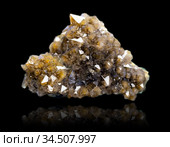 Mineral rhinestone on black background. Стоковое фото, фотограф Евгений Ткачёв / Фотобанк Лори