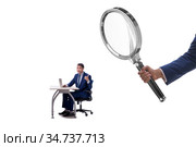Concept of employee monitoring by boss. Стоковое фото, фотограф Elnur / Фотобанк Лори