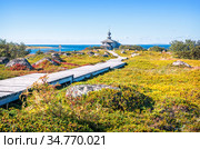 Церковь Андрея Первозванного на Заяцких островах (2020 год). Стоковое фото, фотограф Baturina Yuliya / Фотобанк Лори
