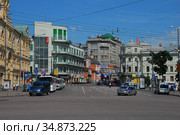 Новая Площадь, Лубянский проезд, улица Маросейка. Тверской район. Город Москва. Россия (2009 год). Редакционное фото, фотограф lana1501 / Фотобанк Лори