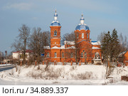 Храм во Имя Рождества Пресвятой Богородицы. Рождествено (2013 год). Стоковое фото, фотограф Александр Щепин / Фотобанк Лори