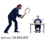 Concept of employee monitoring by boss. Стоковое фото, фотограф Elnur / Фотобанк Лори