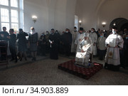 Великое освящение храма Николая Чудотворца в селе Верхнее Маслово (2020 год). Редакционное фото, фотограф Дмитрий Неумоин / Фотобанк Лори