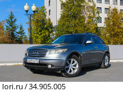 Infiniti FX35 (2020 год). Редакционное фото, фотограф Art Konovalov / Фотобанк Лори