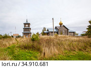 Церковь Андрея Первозванного. Село Грузино. Новгородская область (2020 год). Стоковое фото, фотограф Сергей Афанасьев / Фотобанк Лори