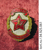 Знак "Отличник физической культуры" (2020 год). Редакционное фото, фотограф Мария Кылосова / Фотобанк Лори