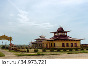 Buddhist khurul mindroling in Elista. Стоковое фото, фотограф Анна Майорова / Фотобанк Лори
