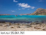 Beautiful seaview at the Gramvousa island. Стоковое фото, фотограф Helga Preiman / Фотобанк Лори