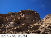 Gran Canaria, amazing sand stone erosion figures in ravines on Punta de las Arenas cape on the western part of the island, also called Playa de Artenara (2020 год). Стоковое фото, фотограф Tamara Kulikova / Фотобанк Лори