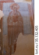 Church of the Transfiguration of the Savior. Wall paintings in the chapel -  unknown reverend. Стоковое фото, фотограф Олег Иванов / Фотобанк Лори