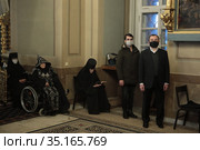Москва, 55-летие архиерейской хиротонии митрополита Крутицкого и Коломенского Ювеналия (2020 год). Редакционное фото, фотограф Дмитрий Неумоин / Фотобанк Лори