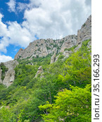Долина Привидений. Урочище Демерджи, Крым (2020 год). Редакционное фото, фотограф Мария Кылосова / Фотобанк Лори