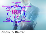 Concept of IRR - Internal Rate of Return. Стоковое фото, фотограф Elnur / Фотобанк Лори