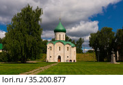 Spaso-Preobrazhensky cathedral in Pereslavl-Zalessky, Russia. Стоковое фото, фотограф Яков Филимонов / Фотобанк Лори