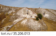 Костомаровский пещерный женский монастырь в Воронежской области (2020 год). Редакционное видео, видеограф Борис Заманский / Фотобанк Лори
