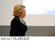 Председатель Совета Федерации Федерального Собрания Российской Федерации Валентина Матвиенко (2019 год). Редакционное фото, фотограф Free Wind / Фотобанк Лори
