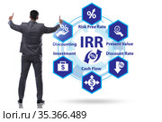 Concept of IRR - Internal Rate of Return. Стоковое фото, фотограф Elnur / Фотобанк Лори