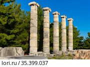 Athena temple in Priene, Turkey. Стоковое фото, фотограф Яков Филимонов / Фотобанк Лори