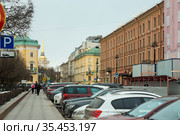 Отель "Англетер", Санкт-Петербург (2021 год). Редакционное фото, фотограф Владимир Макеев / Фотобанк Лори