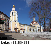 Храм Всех Святых во Всехсвятском на Соколе. Москва (2021 год). Редакционное фото, фотограф Сергей Соболев / Фотобанк Лори