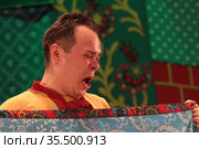 Истринский драматический театр спектакль "Емеля", вельможа (2021 год). Редакционное фото, фотограф Дмитрий Неумоин / Фотобанк Лори