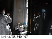 Великое освящение Введенского храма города Дмитрова (2021 год). Редакционное фото, фотограф Дмитрий Неумоин / Фотобанк Лори