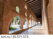 The Monastery of Santa Maria de Santes Creus. Catalonia, Spain. Стоковое фото, фотограф Яков Филимонов / Фотобанк Лори