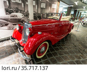 Mercedes-Benz 170V, Cabriolet A 1936-1941 year. The Museum of Technology of Vadim Zadorozhny. Moscow Region, Russia (2020 год). Редакционное фото, фотограф Наталья Волкова / Фотобанк Лори