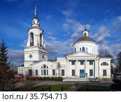 Церковь Преображения Господня (Преображенская). Верхотурье, Свердловская область. (2012 год). Стоковое фото, фотограф Сергей Афанасьев / Фотобанк Лори