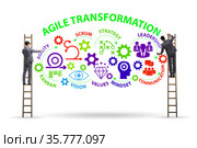 Concept of agile transformaion and reorganisation. Стоковое фото, фотограф Elnur / Фотобанк Лори
