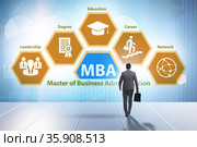 Master of business administration MBA concept. Стоковое фото, фотограф Elnur / Фотобанк Лори