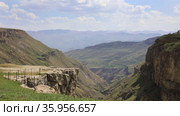 Amazing landscape with Hunzakh Canyon in the Republic of Dagestan, Russia. Стоковое видео, видеограф Алексей Кузнецов / Фотобанк Лори