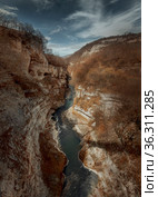 Argun Canyon in Chechnya mountains. Стоковое фото, фотограф Julia Shepeleva / Фотобанк Лори