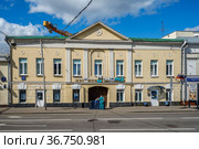 Москва, Таганский район, улица Александра Солженицына, дом 5 строение 1 (2021 год). Редакционное фото, фотограф glokaya_kuzdra / Фотобанк Лори