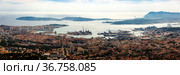 Bird's eye view of Toulon, Provence, France. Стоковое фото, фотограф Яков Филимонов / Фотобанк Лори