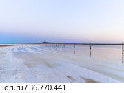 fantastic view of salt lake Baskunchak , Bogdo hill in Astrakhan region, Russia (2018 год). Стоковое фото, фотограф Ирина Мойсеева / Фотобанк Лори