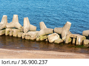 Набросной мол не Ладожском озере. Стоковое фото, фотограф Александр Щепин / Фотобанк Лори