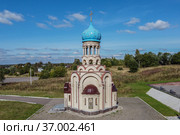 Россия, Московская область, Можайский городской округ, деревня Ельня, Покровская церковь (2021 год). Редакционное фото, фотограф glokaya_kuzdra / Фотобанк Лори