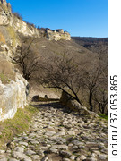 Крым. Крепость Чуфут-Кале. (2020 год). Стоковое фото, фотограф Валерий Ситников / Фотобанк Лори